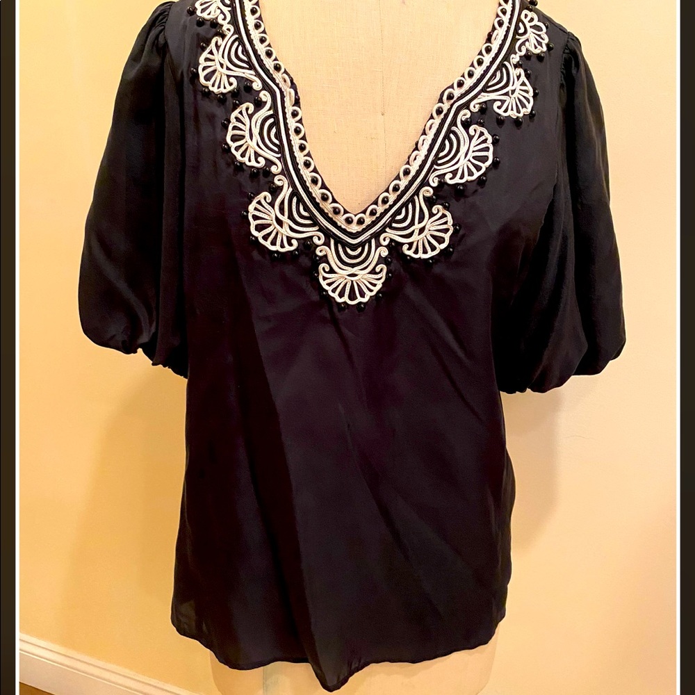 Nanette Lepore silk blouse.